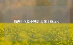 恩佐生化盘中异动 大幅上涨5.14%