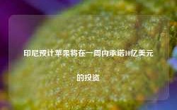 印尼预计苹果将在一周内承诺10亿美元的投资