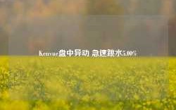 Kenvue盘中异动 急速跳水5.00%