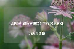 美国10月职位空缺增至770万 预示劳动力需求企稳-第1张图片-旅游大全网